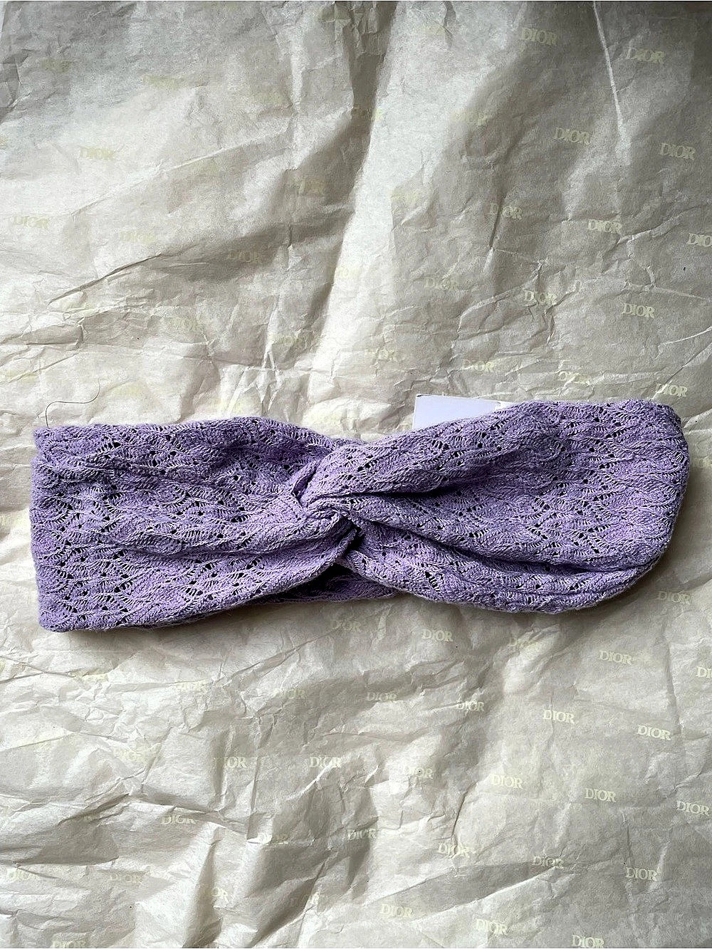 C&C California Purple Knotted Lace Headband NWT